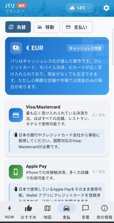 Payment methods